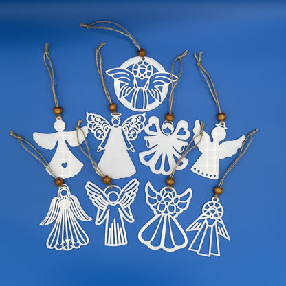 Acrylic Christmas Ornament: Angel Set