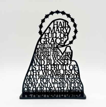 Acrylic Standing Decor: Hail Mary
