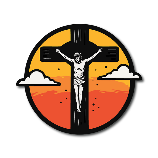 Vehicle Badge: Jesus Cross