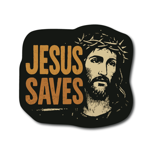 Vehicle Badge: Jesus Saves