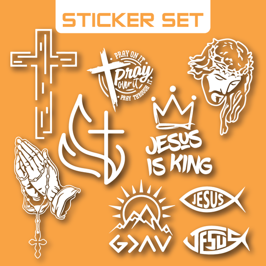 Vehicle Sticker: Jesus Sticker Set