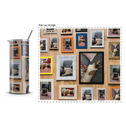 20oz. Slim Tumbler: Meow Gallery