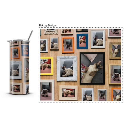 20oz. Slim Tumbler: Meow Gallery