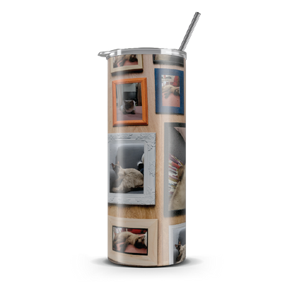 20oz. Slim Tumbler: Meow Gallery