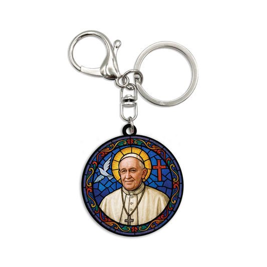 Acrylic Bag Charm: Pope Francis