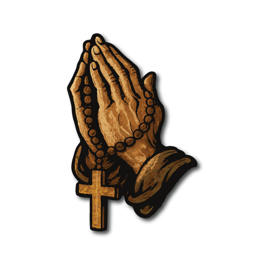 Vehicle Badge: Praying