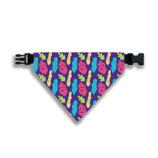 Pet Bandana: Violet Leaves